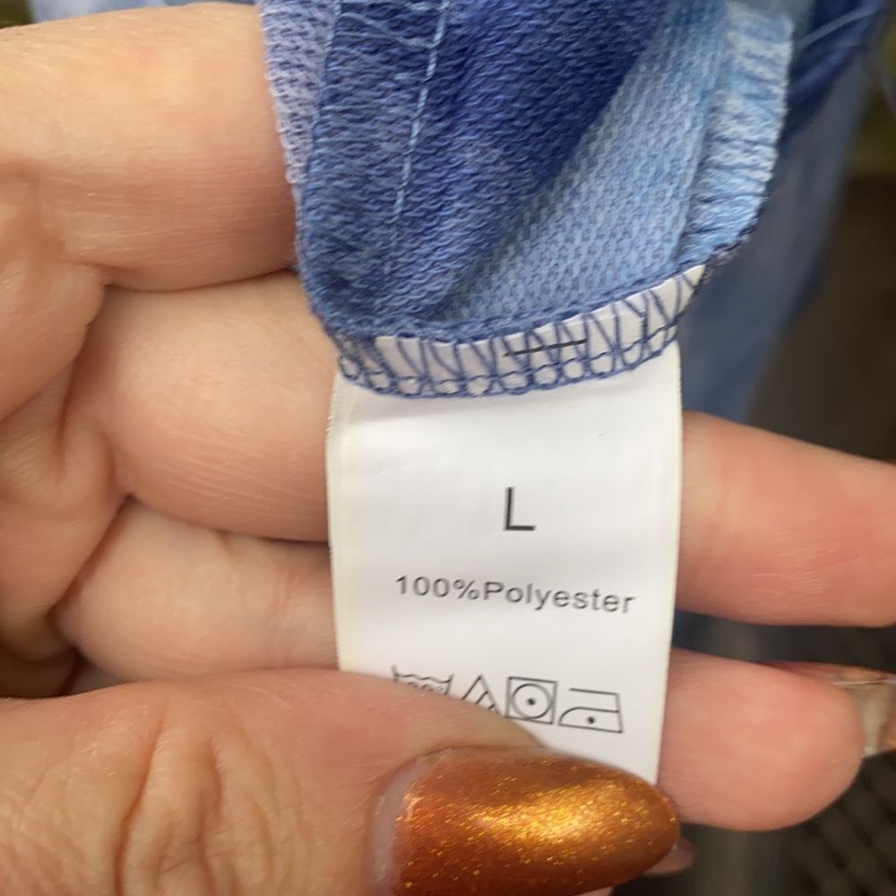 Blue Romper sz. L - Picture 3 of 3